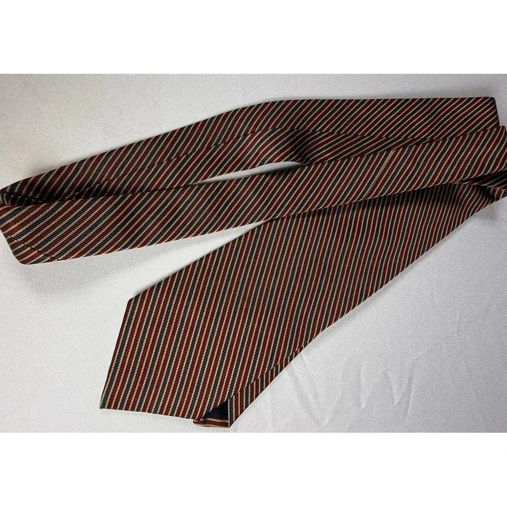 Vintage Brooks Brothers Makers All Silk Men's‎ Repp Regimental Stripe Necktie